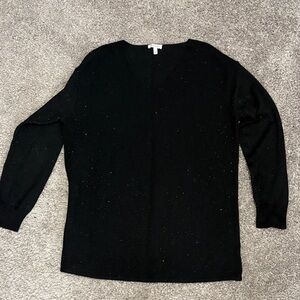 Ella Moss Black Textured Top